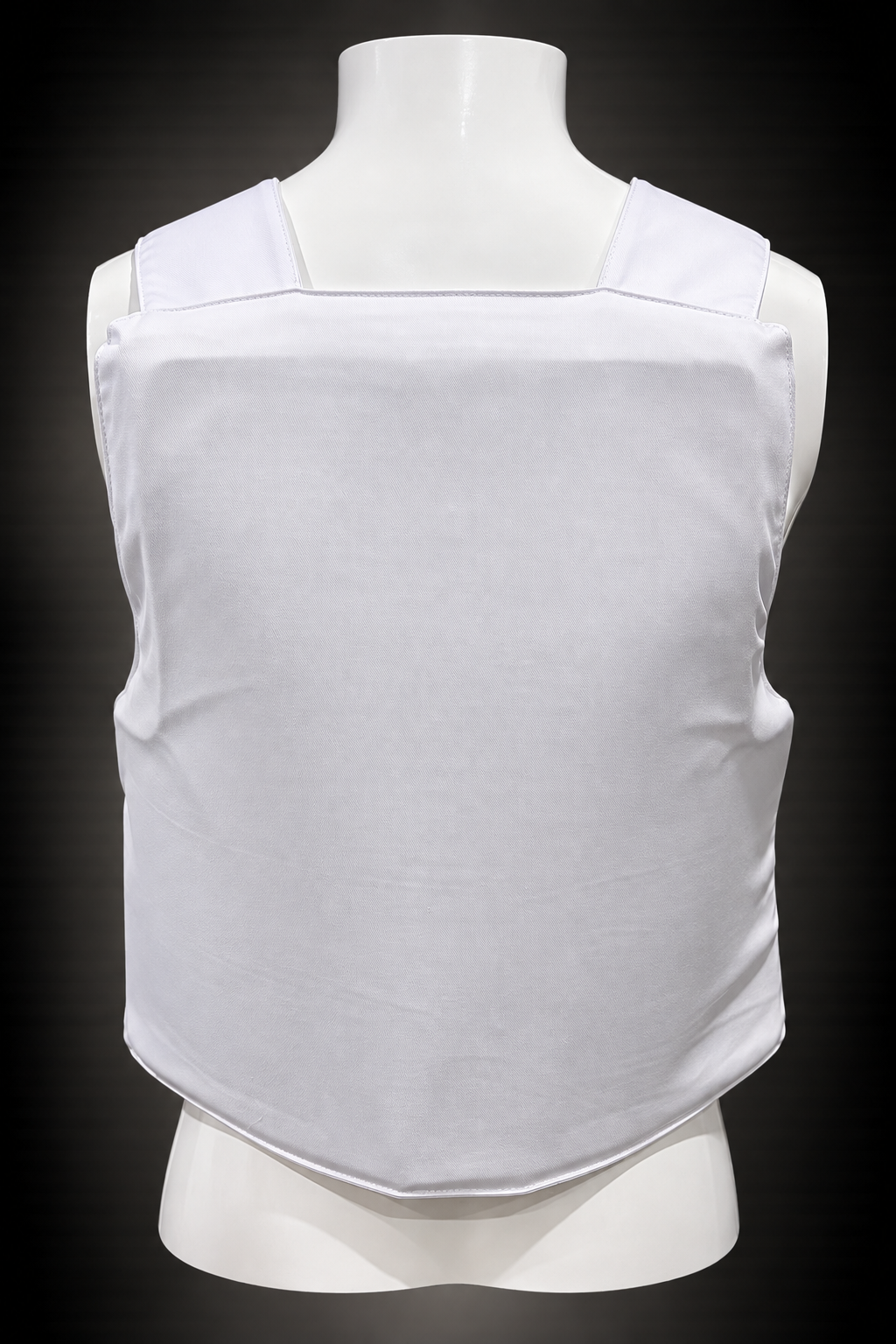 Gilet pare-balles blanc port invisible NIJ IIIA vue arrière