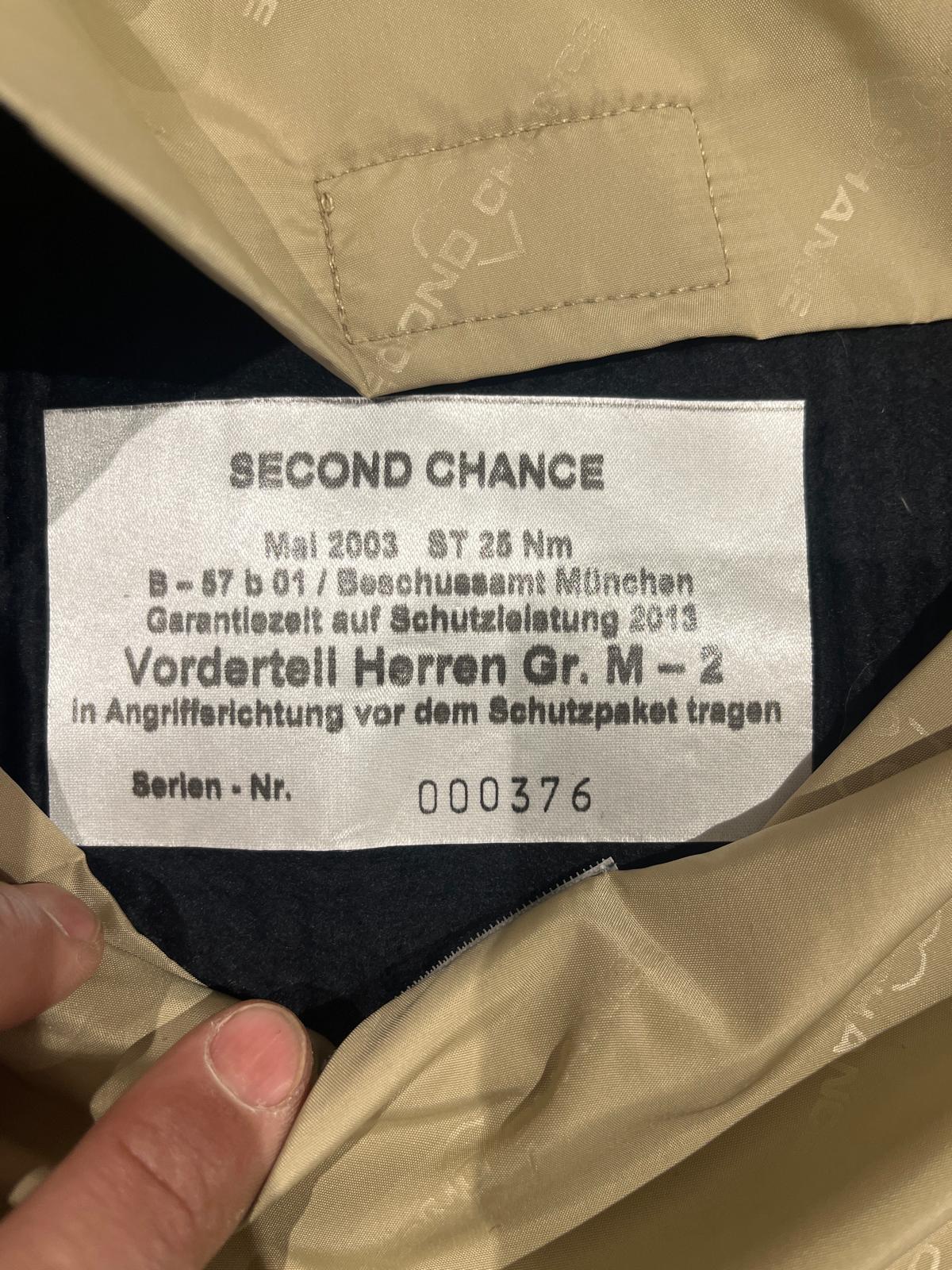 IMG-20251107-WA0046 Gilet de protection Second Chance - Kevlar SK1 - port discret