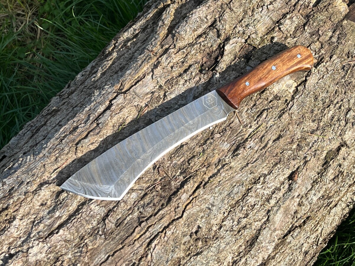 IMG_0334 Couteau machette damas forgé LLF 33cm