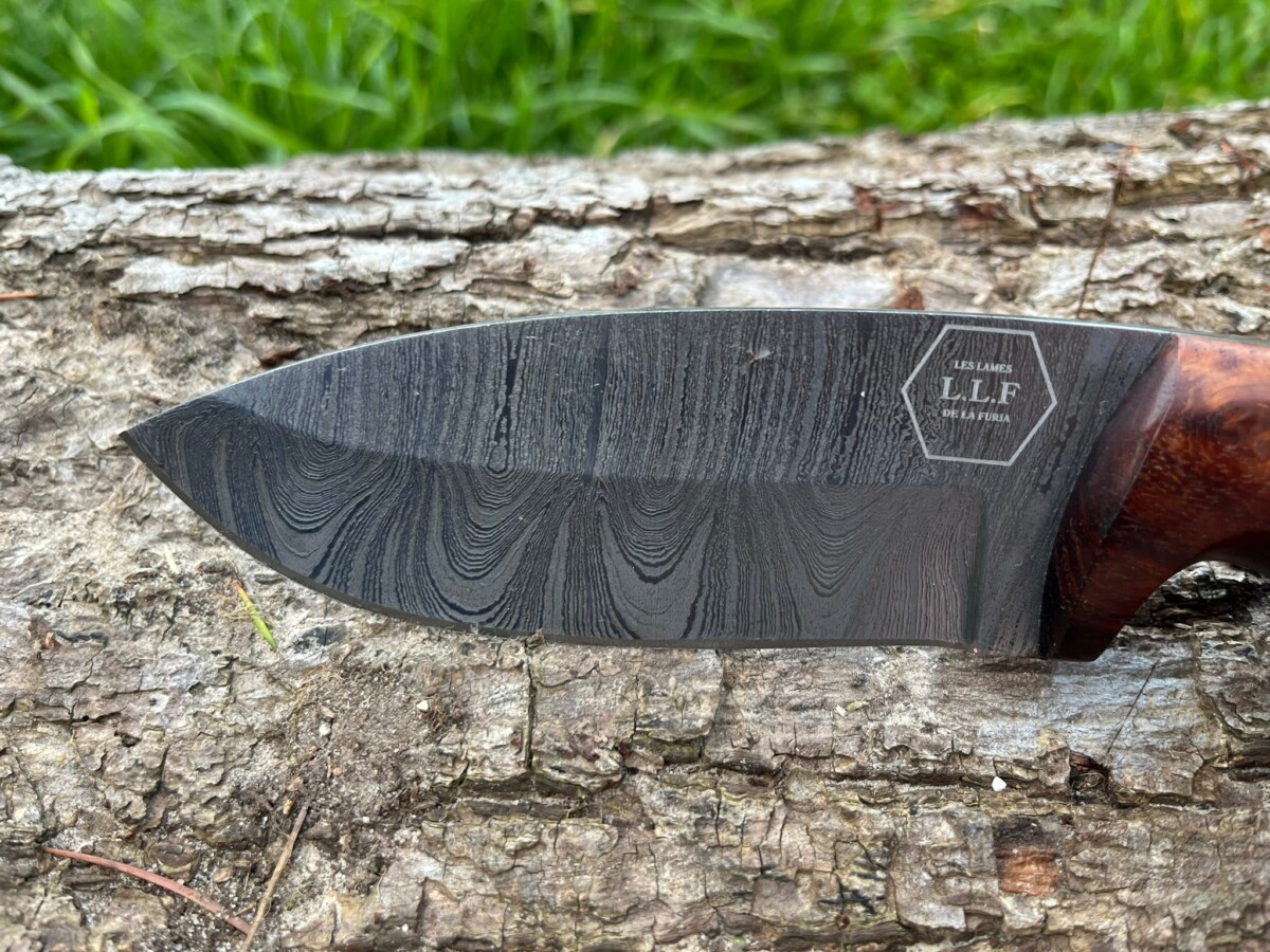 Couteau Bushcraft LLF 24,5cm damas