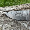 Couteau patrimoine GOLGOTHA damas forgé LLF corne de bélier 20cm