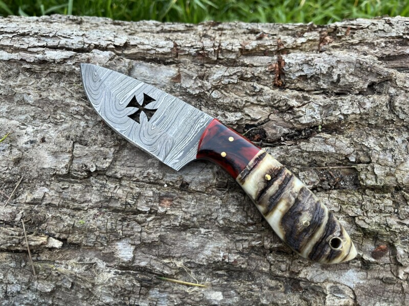 couteau patrimoine TEMPLIER damas forgé LLF corne de bélier 20cm vue principale