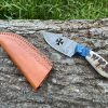 Couteau patrimoine TEMPLIER damas forgé LLF corne de bélier 20cm