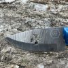 Couteau patrimoine TEMPLIER damas forgé LLF corne de bélier 20cm