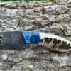 Couteau patrimoine TEMPLIER damas forgé LLF corne de bélier 20cm