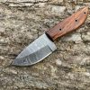 Couteau Bushcraft / Dépeçage en Damas Forgé LLF – 18 cm – Full Tang Brut & Indestructible
