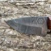 Couteau Bushcraft / Dépeçage en Damas Forgé LLF – 18 cm – Full Tang Brut & Indestructible