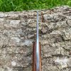 Couteau Bushcraft / Dépeçage en Damas Forgé LLF – 18 cm – Full Tang Brut & Indestructible