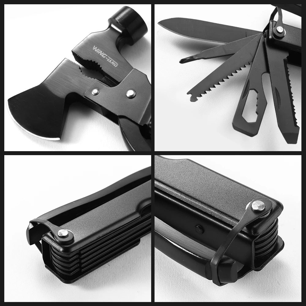 Multi outil de survie hachette marteau pince