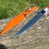 IMG_1497 couteau bowie forge LLF 47 cm edition patriote lame epaisse 4.8 mm etui cuir