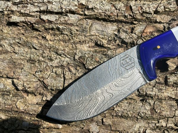 Couteau Bushcraft LLF 24,5cm damas édition patriote