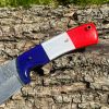 Couteau Bushcraft LLF 24,5cm damas édition patriote