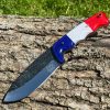 Couteau Bushcraft LLF 24,5cm acier D2 édition patriote