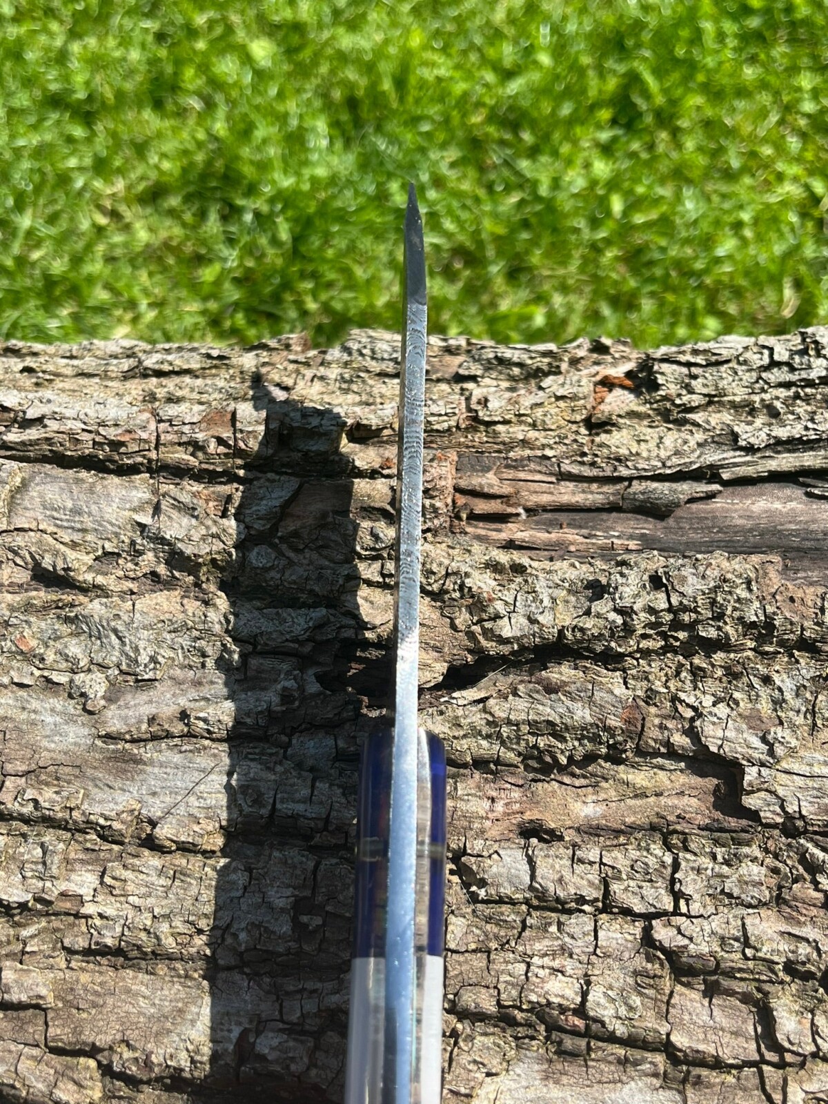 IMG_1537 Couteau SCRAMASAXE damas forgé LLF 25cm édition patriote