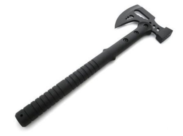 IMG_1617 hache double tête 41 cm acier 420 manche ABS multifonction massette etui cordura