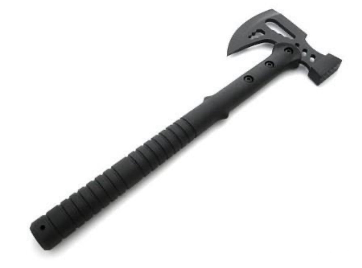 IMG_1617 hache double tête 41 cm acier 420 manche ABS multifonction massette etui cordura