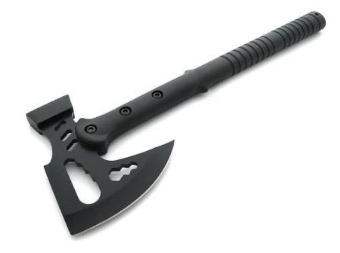 IMG_1618 hache double tête 41 cm acier 420 manche ABS multifonction massette etui cordura