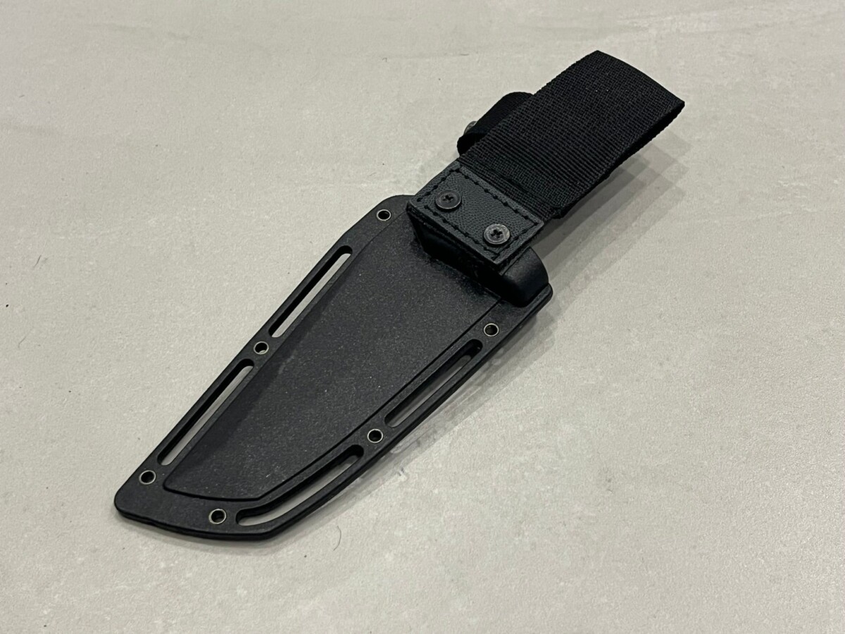 IMG_1690 Couteau tracker APEX bushcraft noir + firesteel étui kydex