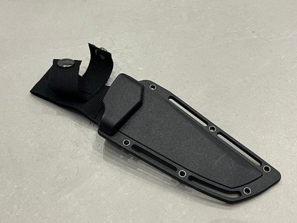 Couteau tracker APEX bushcraft noir + firesteel étui kydex
