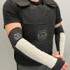 manchettes pare lame niveau 5 kevlar acier polyéthylène renfort cuir protection avant-bras LLF vue principale