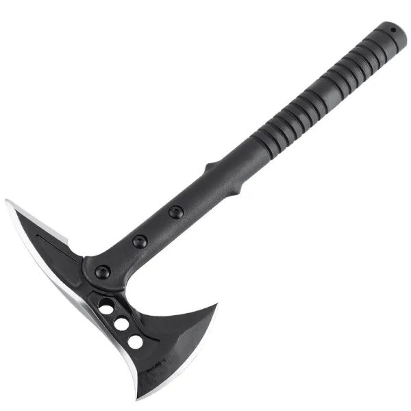 IMG_2097 hache de survie avec piolet 40 cm acier 440 manche fibre verre etui cordura