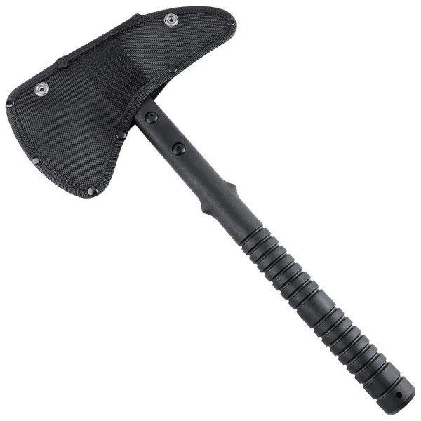 IMG_2099 hache de survie avec piolet 40 cm acier 440 manche fibre verre etui cordura