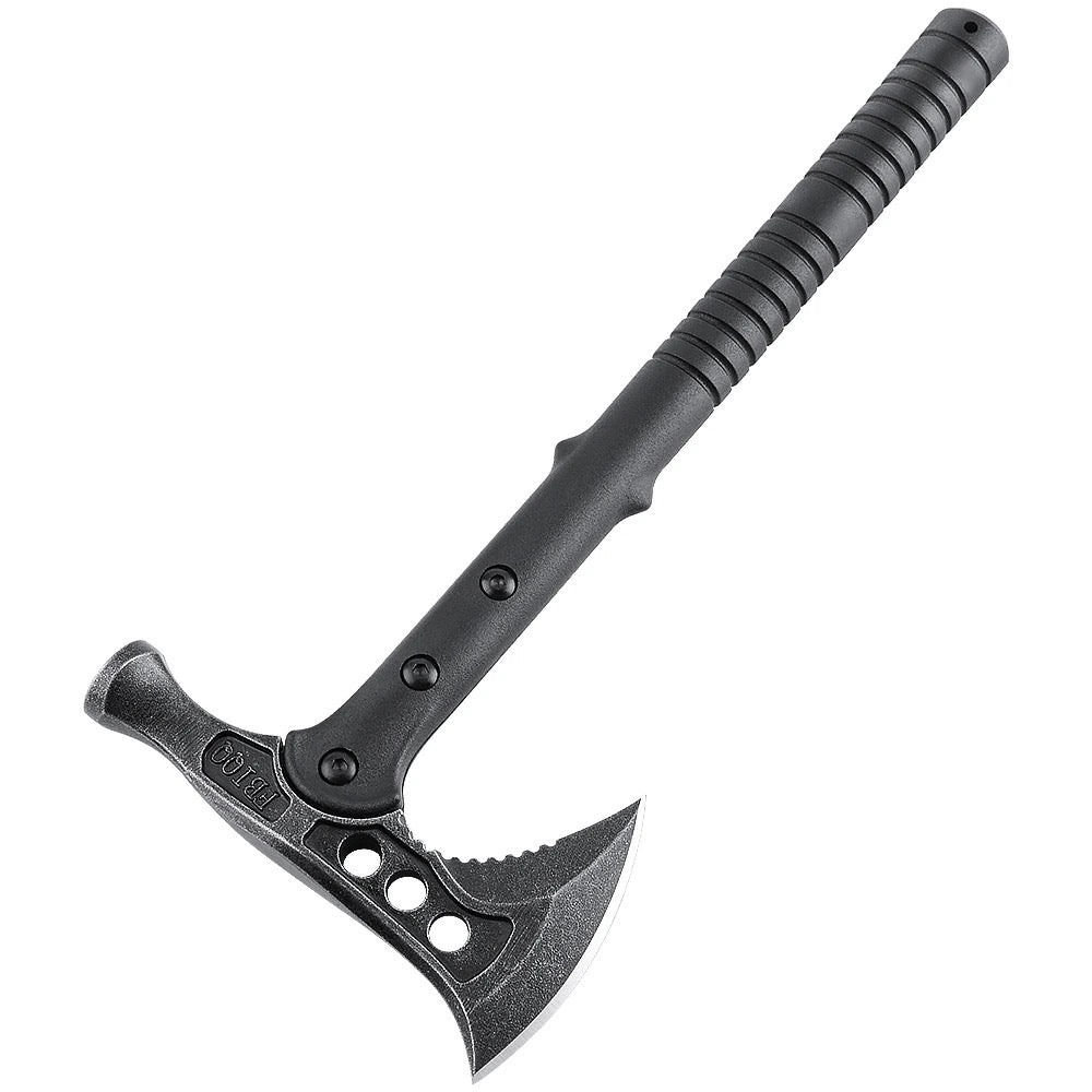 IMG_2117 hache de survie avec marteau 40 cm acier 440 stonewash manche fibre verre etui cordura