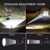 IMG_2164 Lampe torche tactique LED XHP70.2 5000 lumens rechargeable zoom IP67