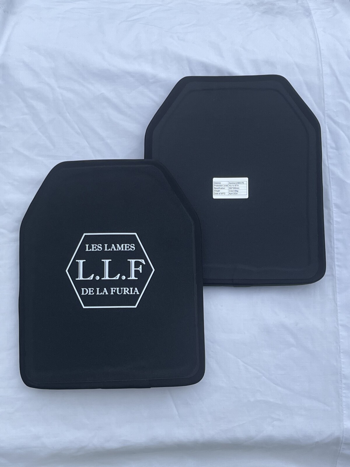 Plaques balistiques NIJ IV Stand Alone Alumine UHMW-PE 25x30 cm LLF