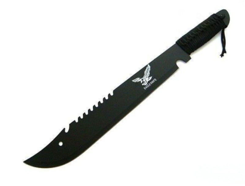 machette Black Bowie EAGLE KNIFE acier 420 full tang 50 cm vue principale