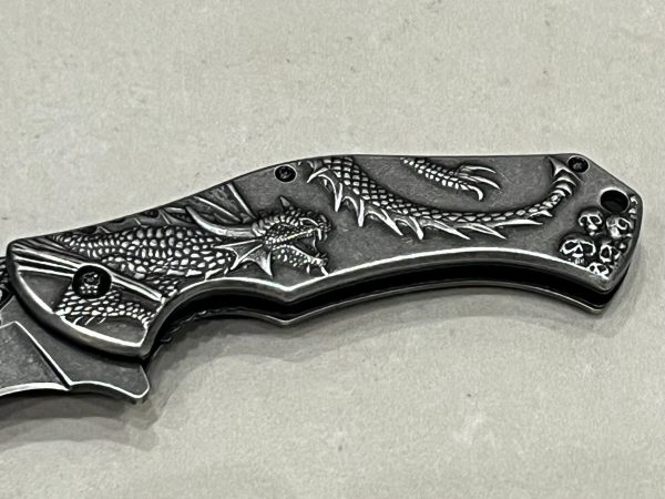 IMG_2731 Couteau Jörmungandr Motif de Serpent de Midgard
