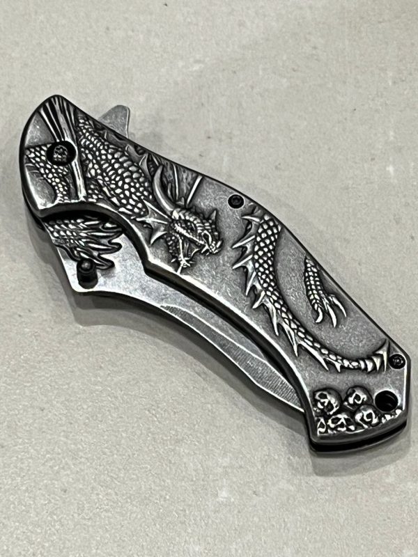 IMG_2734 Couteau Jörmungandr Motif de Serpent de Midgard