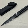 Couteau pliant - lame spear point - étui