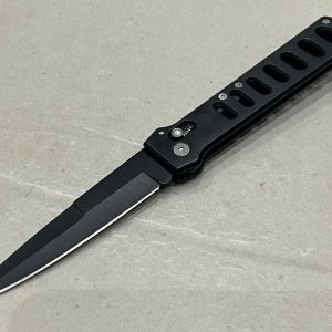 Couteau pliant - lame spear point - étui