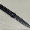 Couteau pliant - lame spear point - étui
