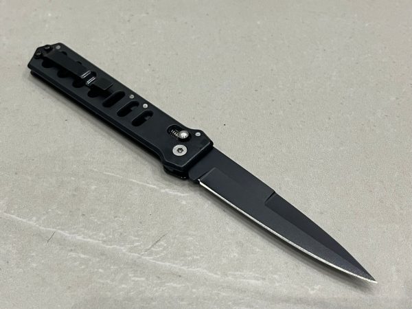 Couteau pliant - lame spear point - étui