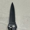Couteau pliant - lame spear point - étui