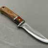 couteau droit 16 cm full tang acier poli mitre colorée