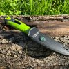 Couteau de pêche et outdoor – haute visibilité (vert ou orange)