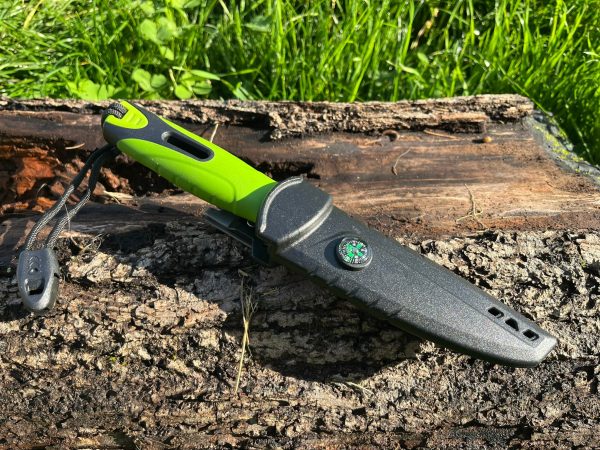 Couteau de pêche et outdoor – haute visibilité (vert ou orange)