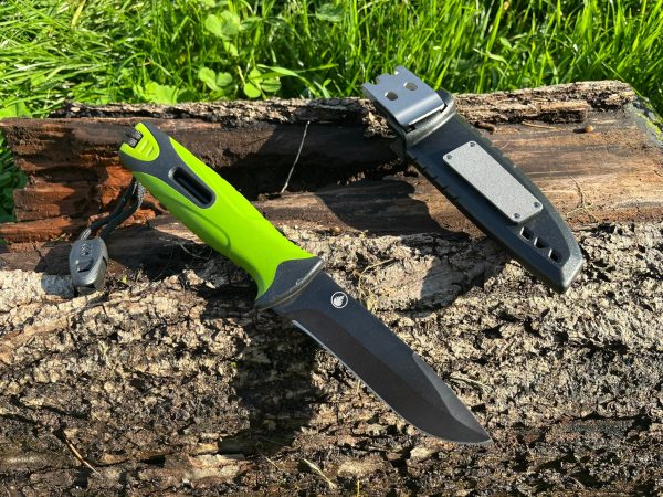 Couteau de pêche et outdoor – haute visibilité (vert ou orange)