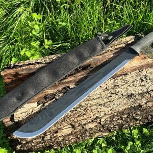 machette tactique robuste acier 5Cr15 lame 45cm étui nylon LLF vue principale