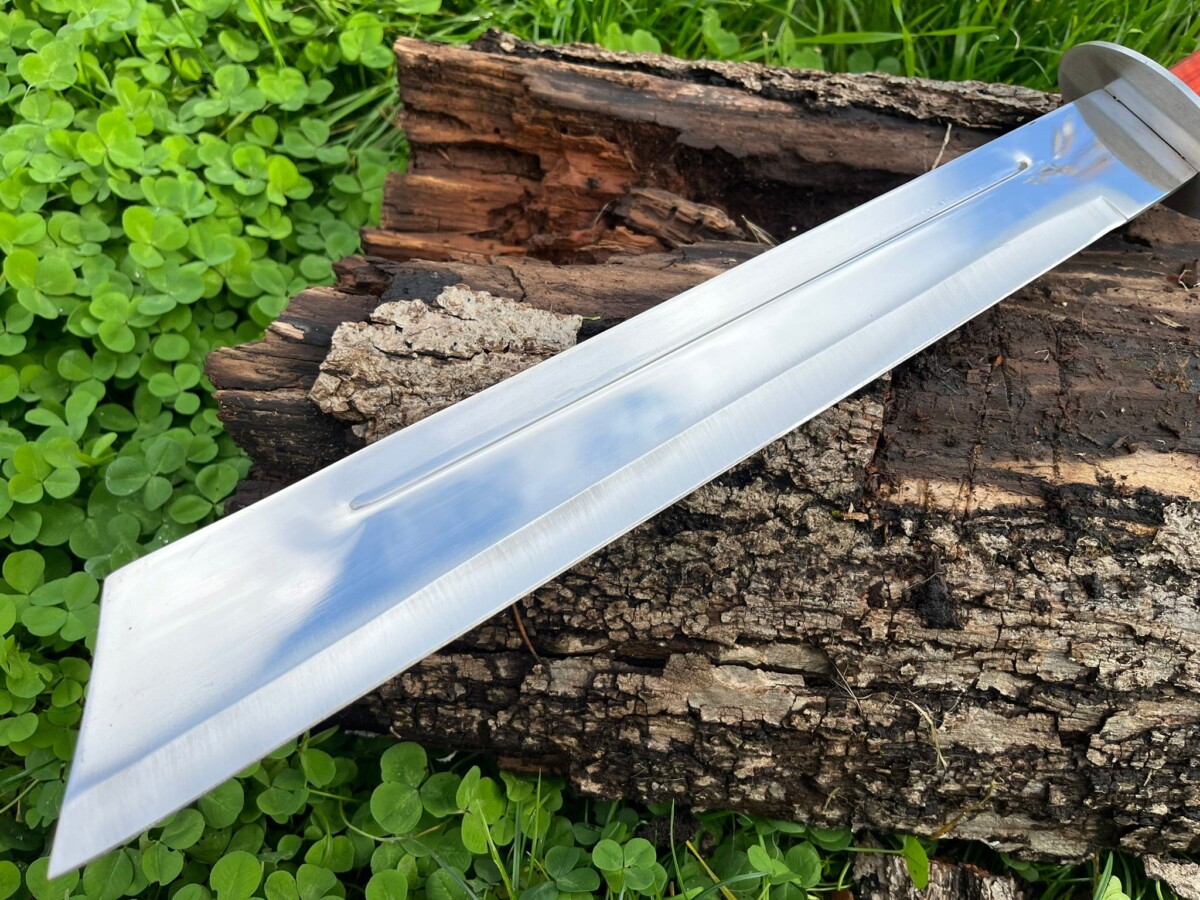IMG_3303 machette lame saex 54cm acier 5Cr15 full tang garde étui nylon