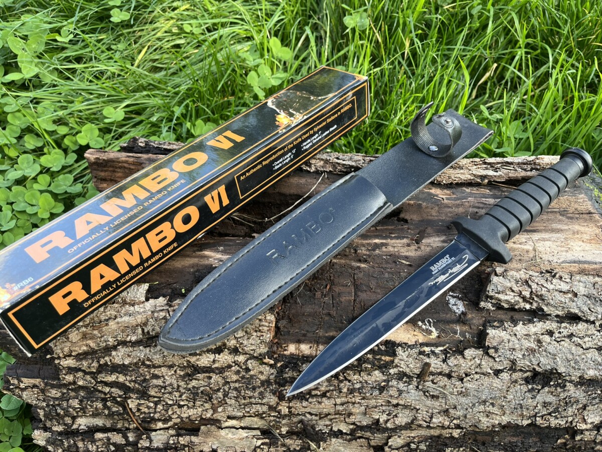 dague tactique Rambo VI lame 17,5 cm acier 440 vue principale