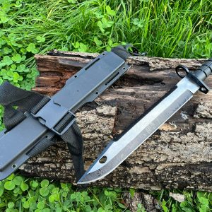 baïonnette 41cm acier 420HC finition carbone étui kydex ambidextre LLF vue principale