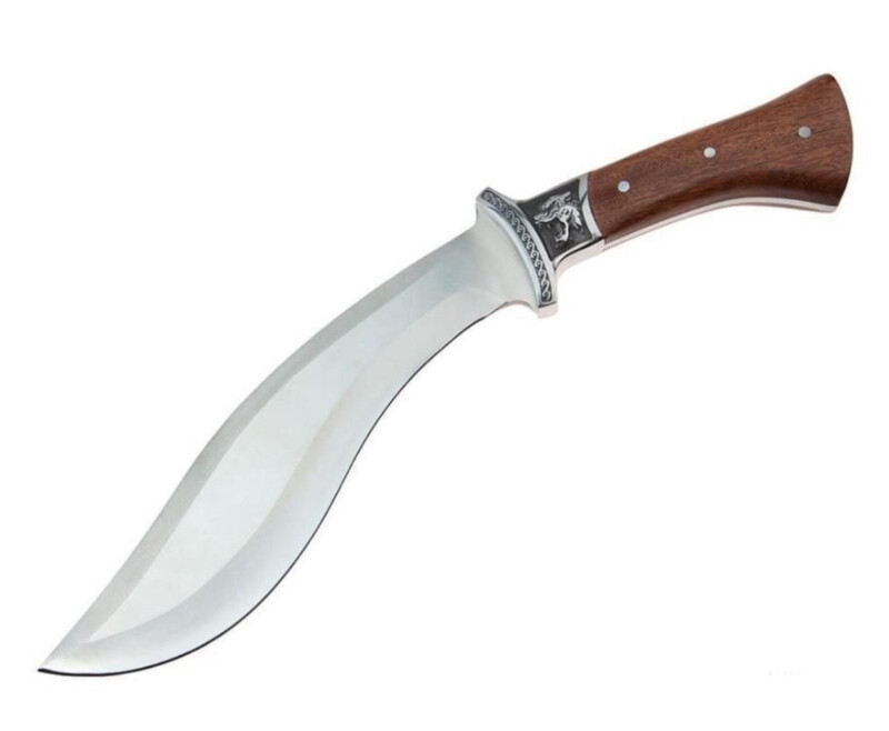 IMG_3412 couteau kukri acier 440 full tang manche bois 33,5 cm vue principale