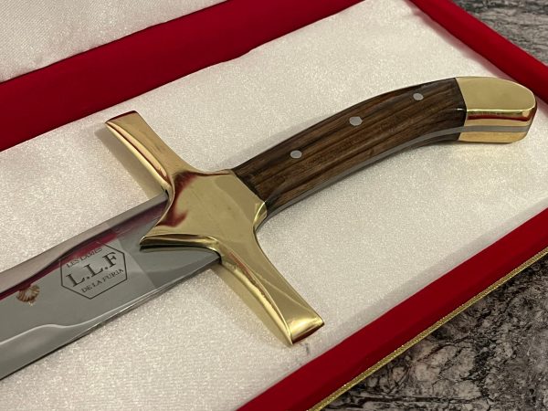 Épée droite du commandeur forgé LLF acier X50CrMoV15 91 cm – finition miroir