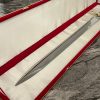 Épée droite du commandeur forgé LLF acier X50CrMoV15 91 cm – finition miroir