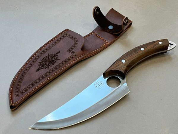 couteau Viking X50CrMoV15 full tang manche olivier 26,5 cm vue principale