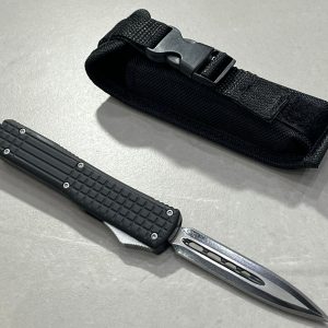 couteau automatique OTF à mécanisme optimisé lame spear point brise vitre vue principale